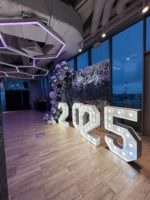 Фотозона из пайеток Серебро на Новый 2025 год